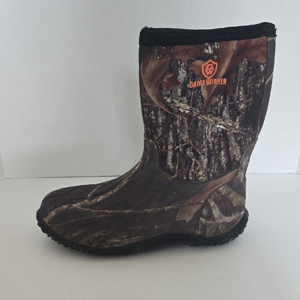 GAME WINNER Camo Rubber Hunting Boots Waterproof Outdoor Mud Boots